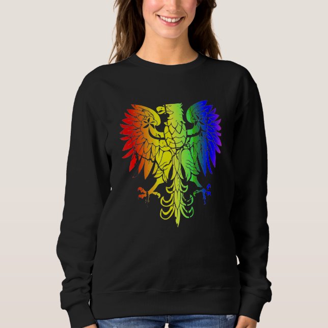 Land i Polen Gay pride Eagle Polska Gay pride T Shirt (Framsida)