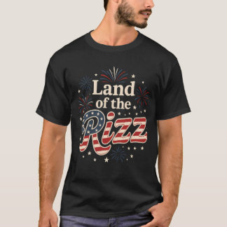 Land i Rizz Funny 4:e juli-offerten T Shirt