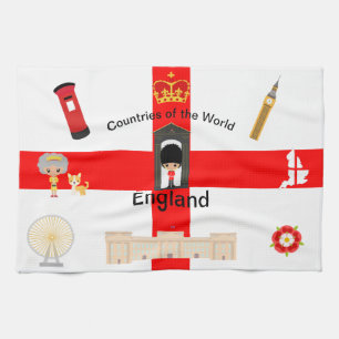 Land i världen - England 1 Kökshandduk