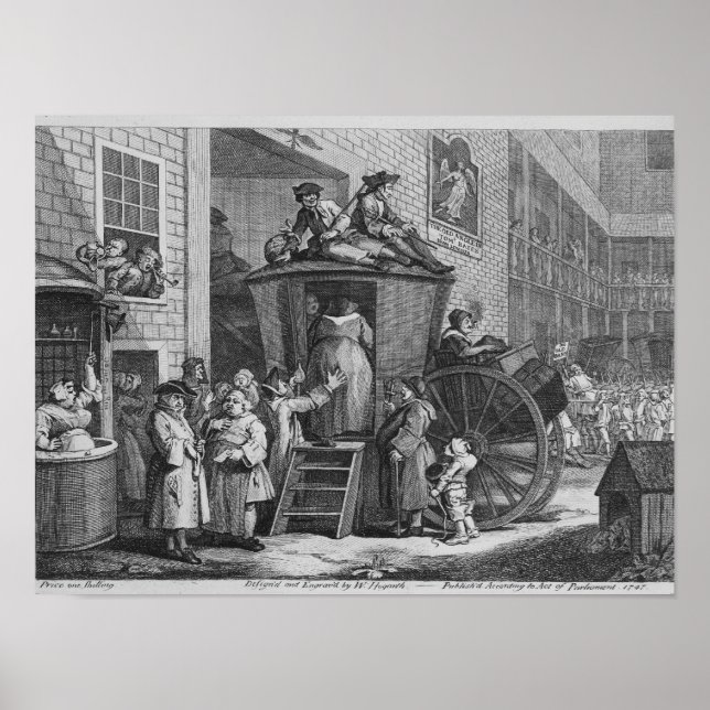 Land Inn Yard, 1747 Poster (Framsidan)