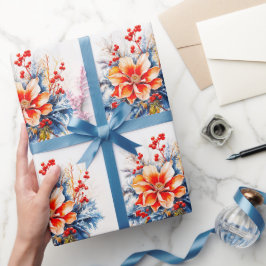 Land jul i södra Blommigten Magnolia Presentpapper