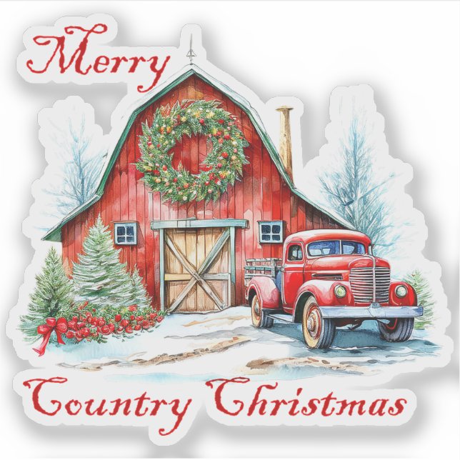 Land jul klistermärken (Framsida)