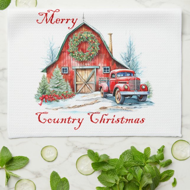 Land jul kökshandduk (Vikta)