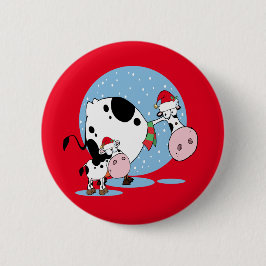 Land julkor med tomthattar knapp