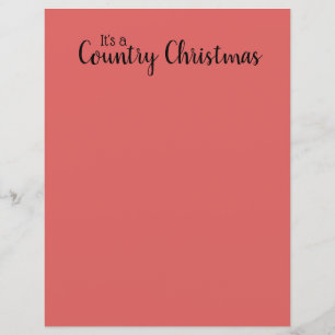 Land-julofferten Red Rustic Letterhead