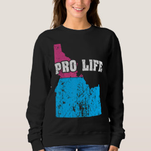 Land Karta USA State Idaho Abortion Flagga Välj Pr T Shirt