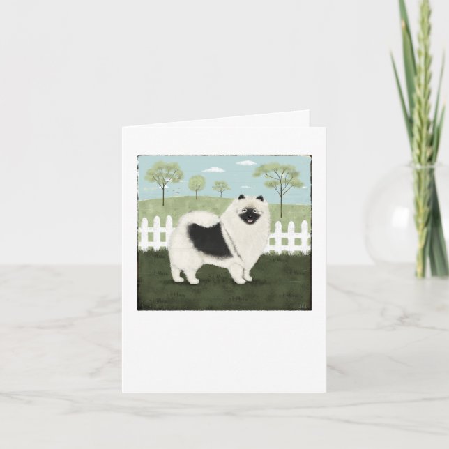 Land Keeshond Tack Kort (Framsida)
