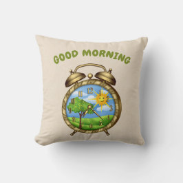 Land Kitchen Clock Pillow Kudde