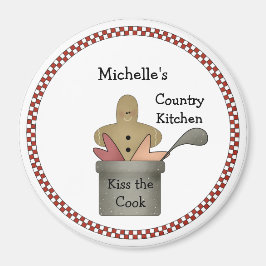 Land Kitchen Kiss Cook Magnet