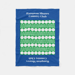 Land Klubb Golf Cart Blue Fleece Blanket