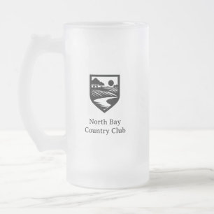 Land Klubb Logotyp Frosted Beer Glass Frostat Ölglas