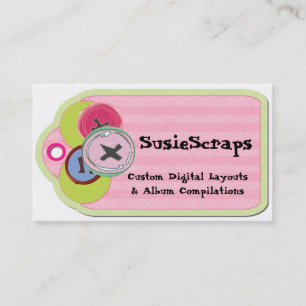 Land knäppas den Scrapbooking märkrevisitkorten Visitkort
