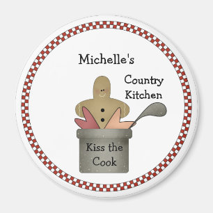 Land Köks Kis i Cook Magnet