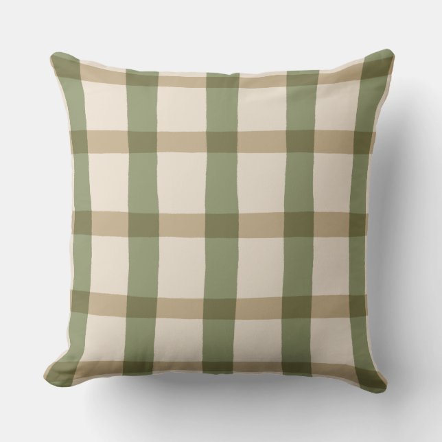 Land-kusten Plaid Kudde (Framsida)