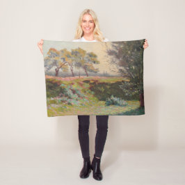 Land Landskap (av Léo Gausson) Fleecefilt