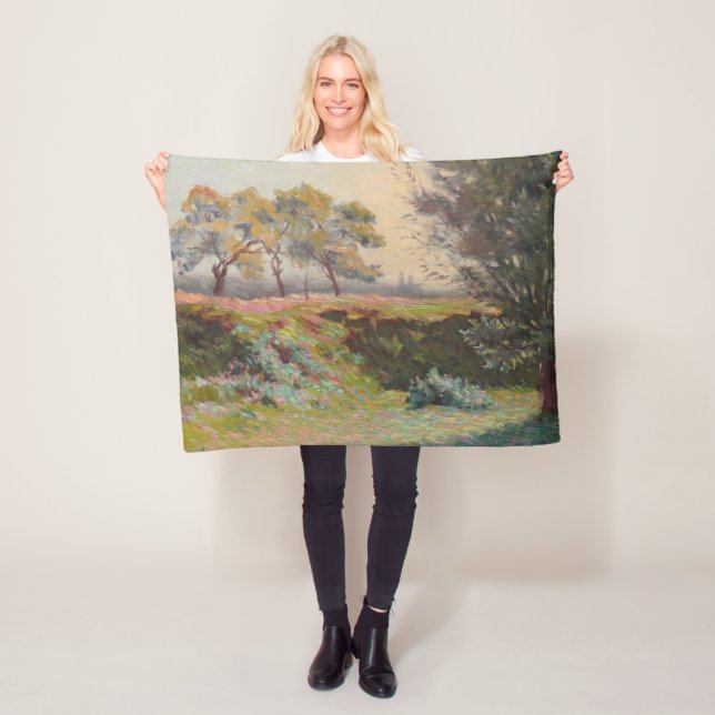 Land Landskap (av Léo Gausson) Fleecefilt (På plats)