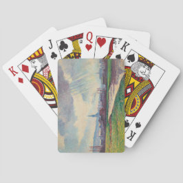 Land Landskap med floden (av Maximilien Luce) Casinokort