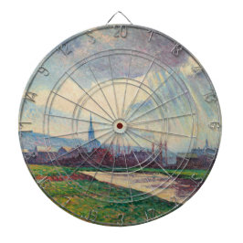 Land Landskap med floden (av Maximilien Luce) Darttavla