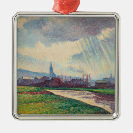 Land Landskap med floden (av Maximilien Luce) Julgransprydnad Metall