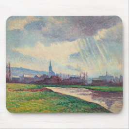 Land Landskap med floden (av Maximilien Luce) Musmatta