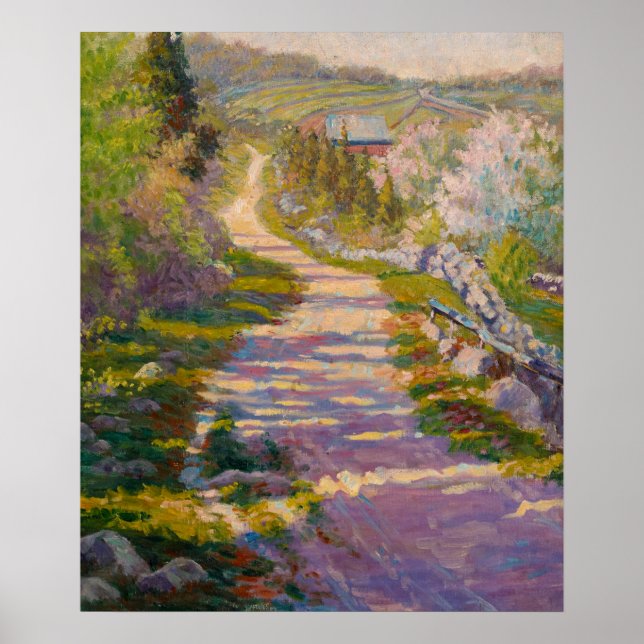 Land Lane av Newell Convers Wyeth Poster (Framsidan)