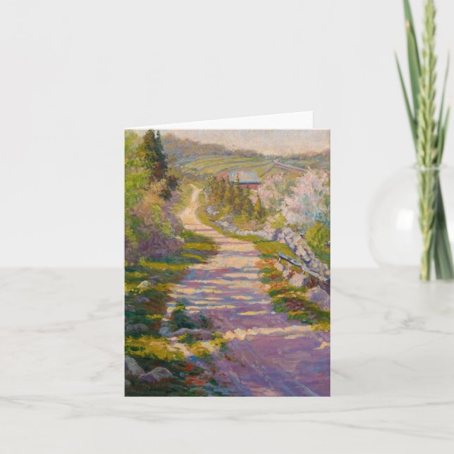 Land Lane av Newell Convers Wyeth Tack Kort (Framsida)