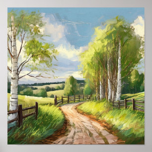 Land Lane Digital Poster