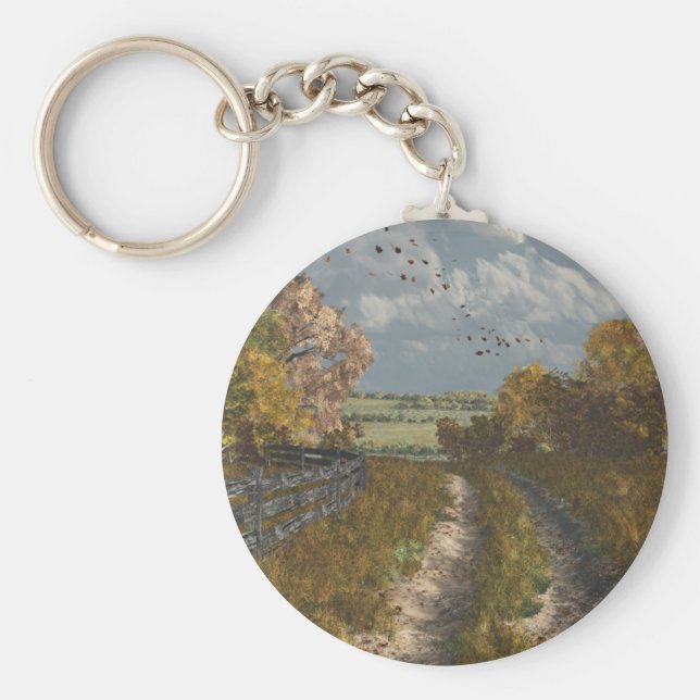 Land Lane i Fall Nyckelring (Framsidan)