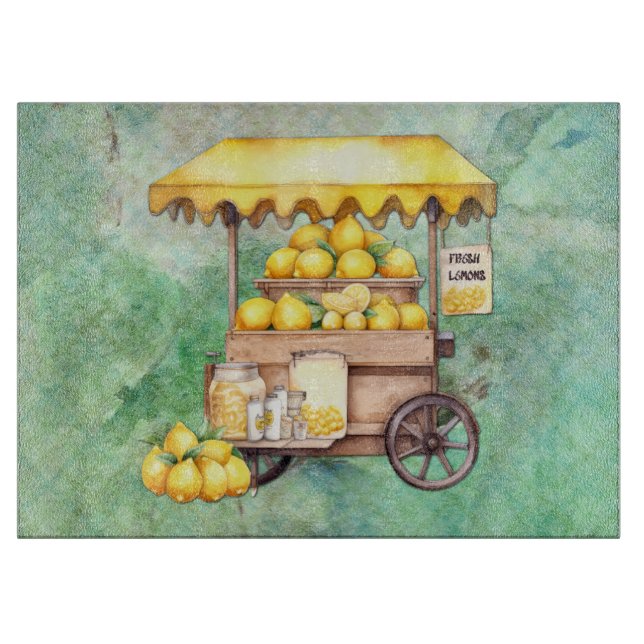 Land Lemon Cart Watercolor (Framsidan)