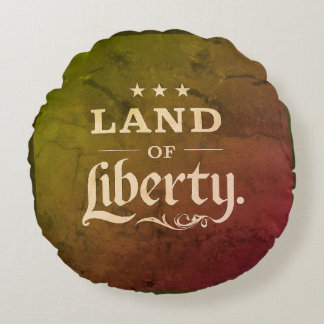 Land Liberty Round Pillow Rund Kudde