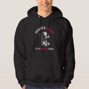 Land Life Westerna bollar och bling Det är en Cowg Hoodie