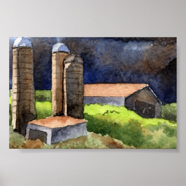 Land liggande Poster (Framsidan)
