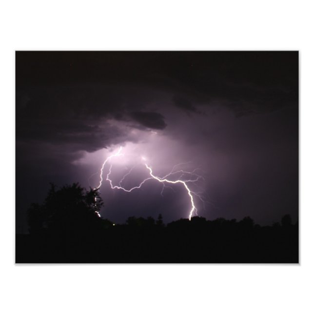 Land Lighämm Storm Photo Fototryck (Framsidan)