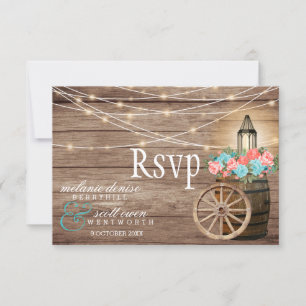Land Light Teal and Coral - Wood Barrel OSA Kort