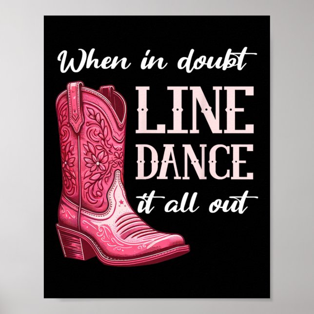 Land Line Dancing Women Girl Poster (Framsidan)