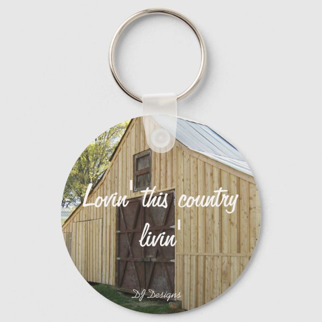 Land Livin' Keychain Nyckelring (Framsida)