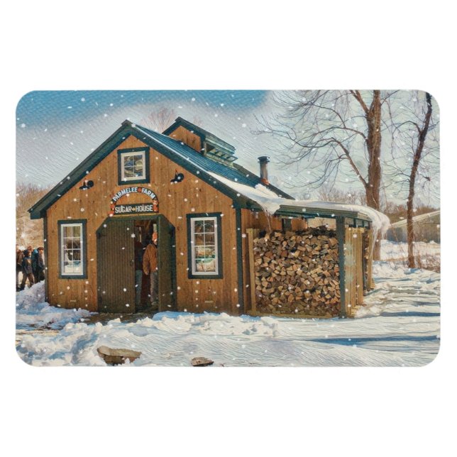 Land Maple Sugar House Magnet (Horisontell)
