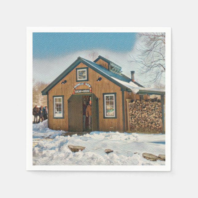 Land Maple Sugar House Pappersservett (Framsidan)