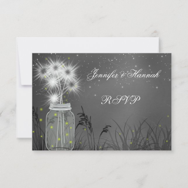 Land Mason Burk, Dandelions, Chalkboard OSA Kort (Framsida)