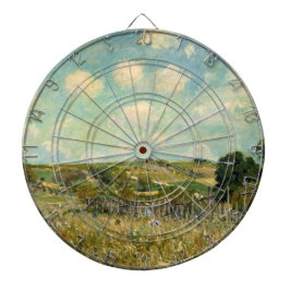 Land Meadow Landscape (av Alfred Sisley) Darttavla