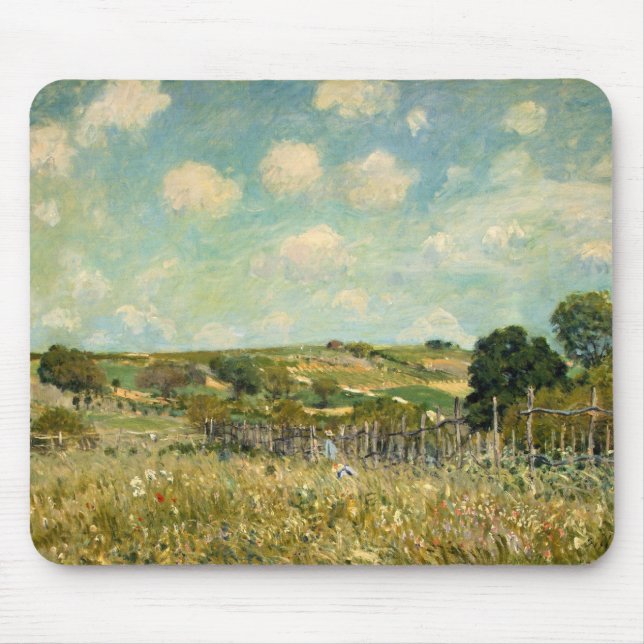 Land Meadow Landscape (av Alfred Sisley) Musmatta (Framsidan)