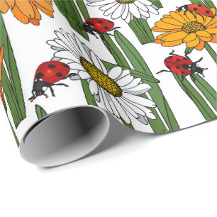 Land Meadow of Daisys and Ladybird Bold Presentpapper