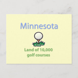 Land med 10 000 golfbanor vykort
