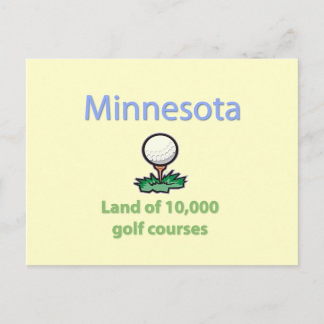 Land med 10 000 golfbanor vykort (Framsida)