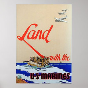 Land med U.S.-flottorna Poster