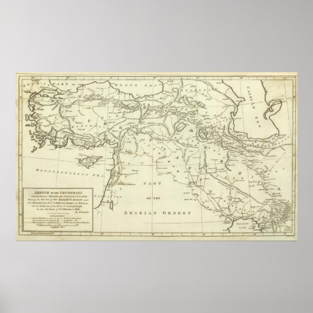 Land mellan Shiraz Poster (Framsidan)