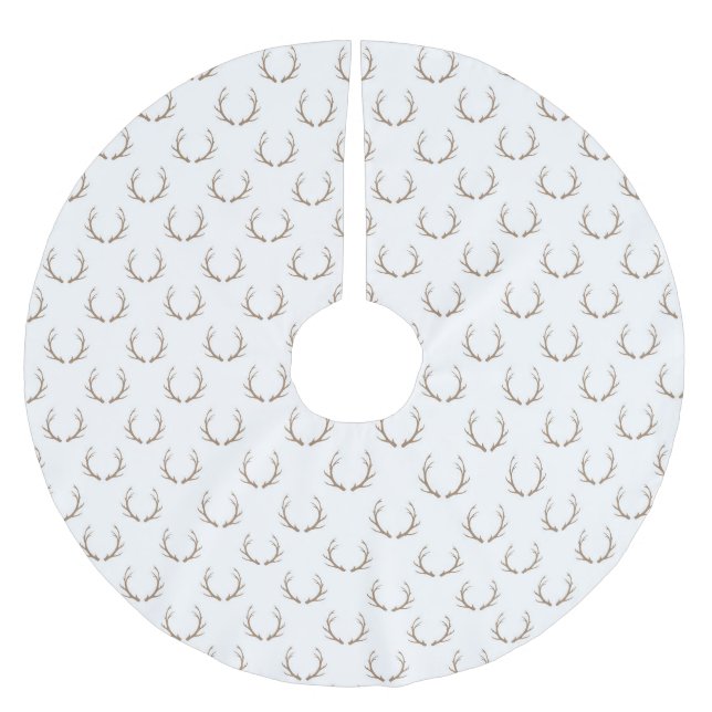 Land: mönster, rustiska renar julgransmatta borstad polyester (Framsidan)