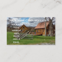 Land Mountain Cabin Visitkort
