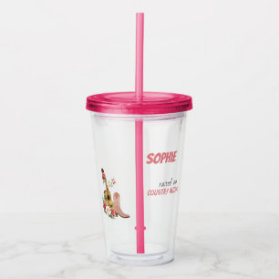 Land Music, Acoustic Guitar, Ro, Cowboy Boot Take Away Mugg