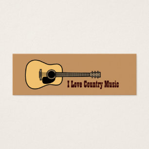 Land Music Bookmark Litet Visitkort